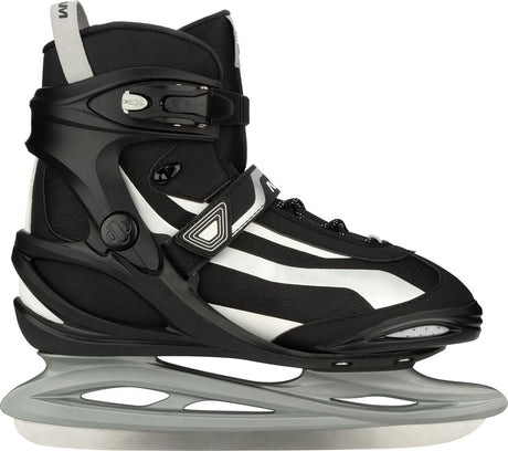 Nijdam ijshockeyschaats - power play - semi-softboot - maat 40 - zwart