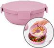 Brabantia Make-Take-Salat-Lunchbox zum Mitnehmen – 1,3 l – Kunststoff – Fliederrosa
