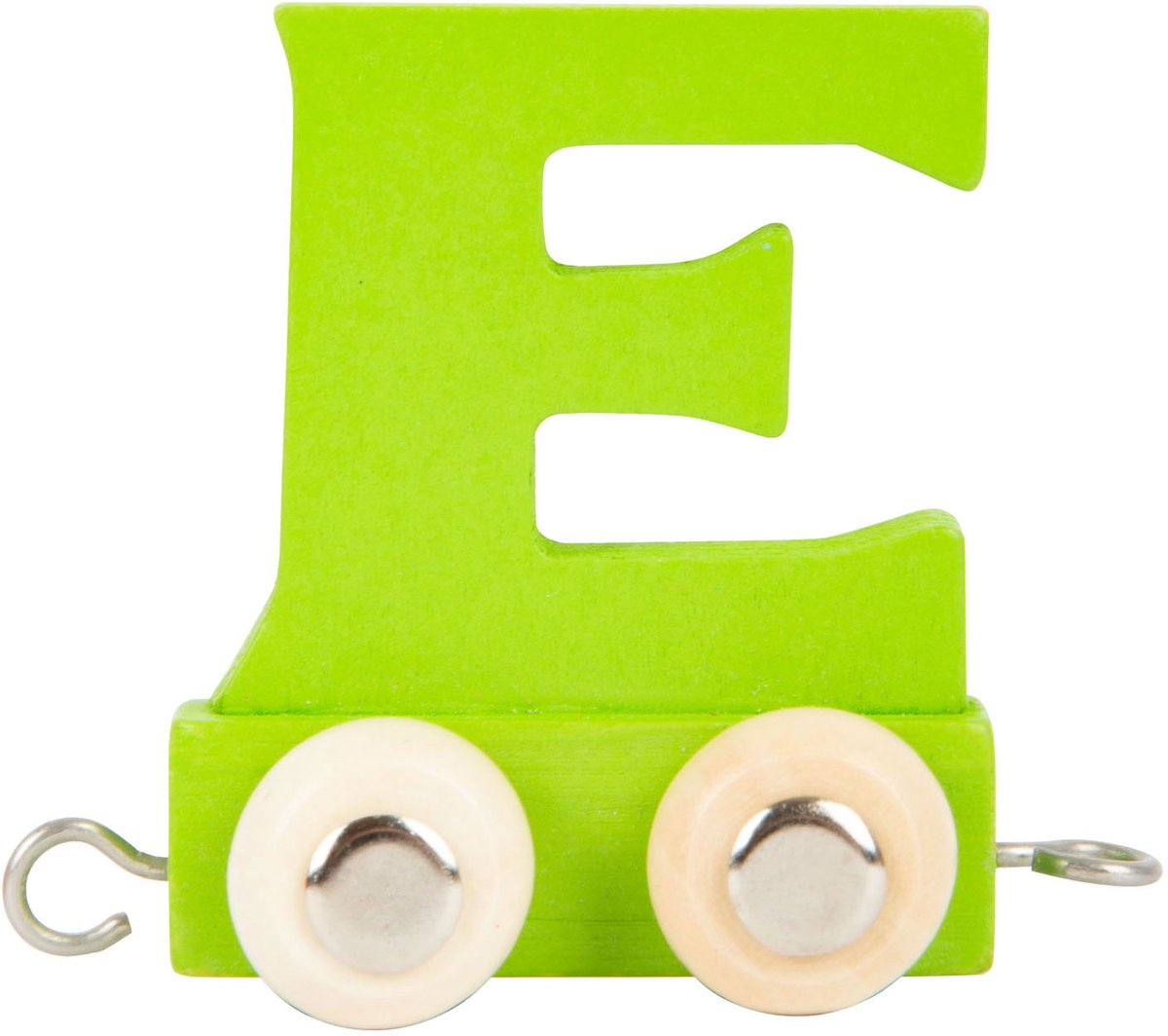 Small Foot - Buchstabenzug aus Holz grün - e - 12 Stück