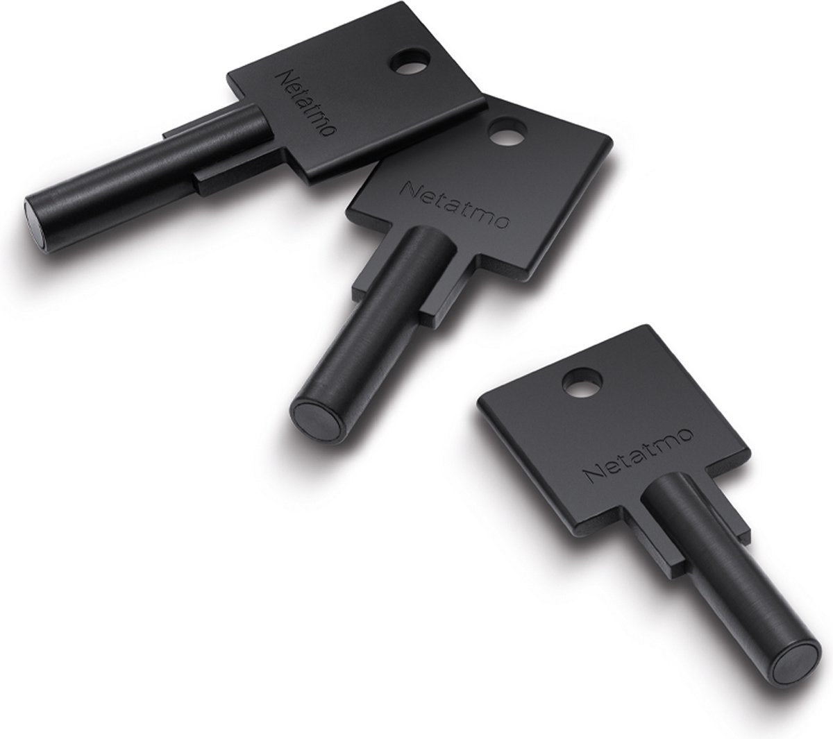 Elektrisches Türschloss von Netatmo – Smart Keys – 3 Schlüssel – NFC-Schlüssel – Silber