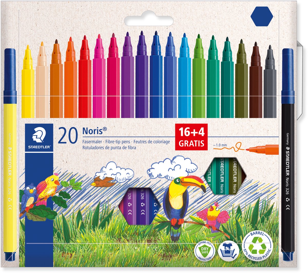 Staedtler noris kleurstiften - 20 kleuren