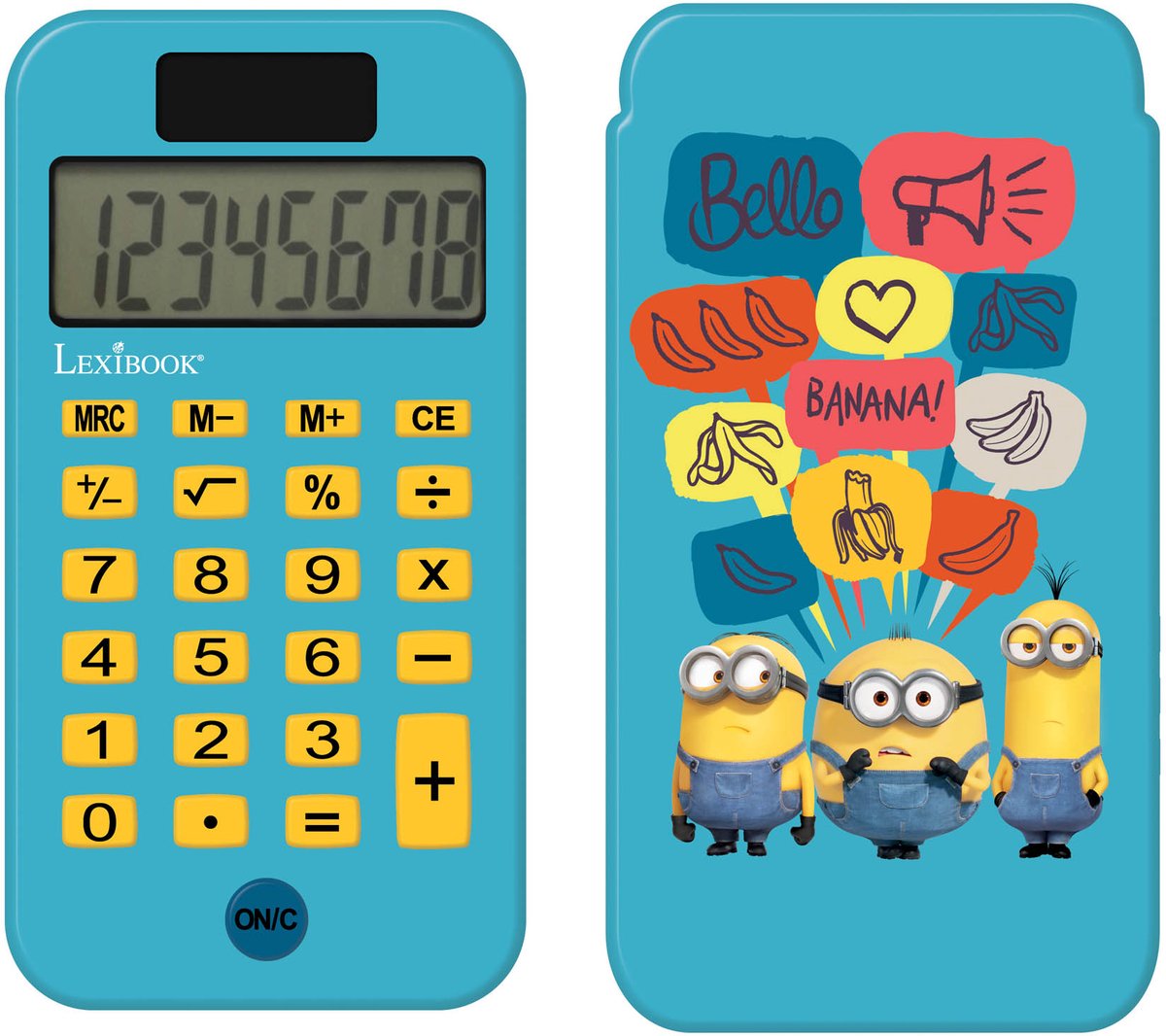Lexibook Minions 8-stelliger Taschenrechner mit Schutzhülle