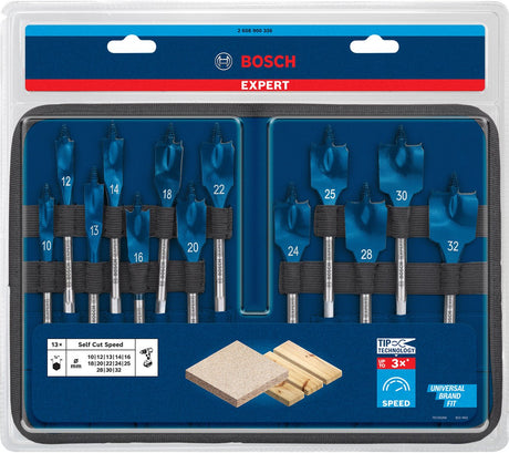 Bosch Professional - Expert Self Cut Speed Schnellbohrer-Set 10 12 13 14 16 18 20 22 24 25 28 30 32 mm 13-tlg