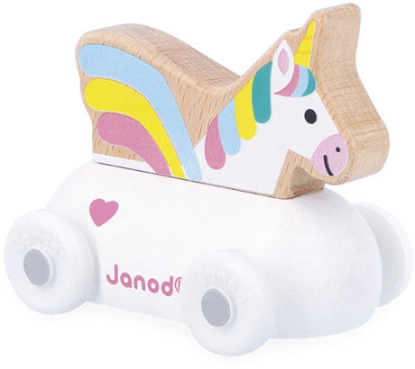 Janod - Kreuzung - hölzernes Einhornmobil