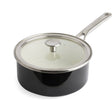Kitchenaid Emaille-Kochtopf mit Stahlkern, 20 cm, 2,4 l – Onyxschwarz – Induktion – PFAS-frei