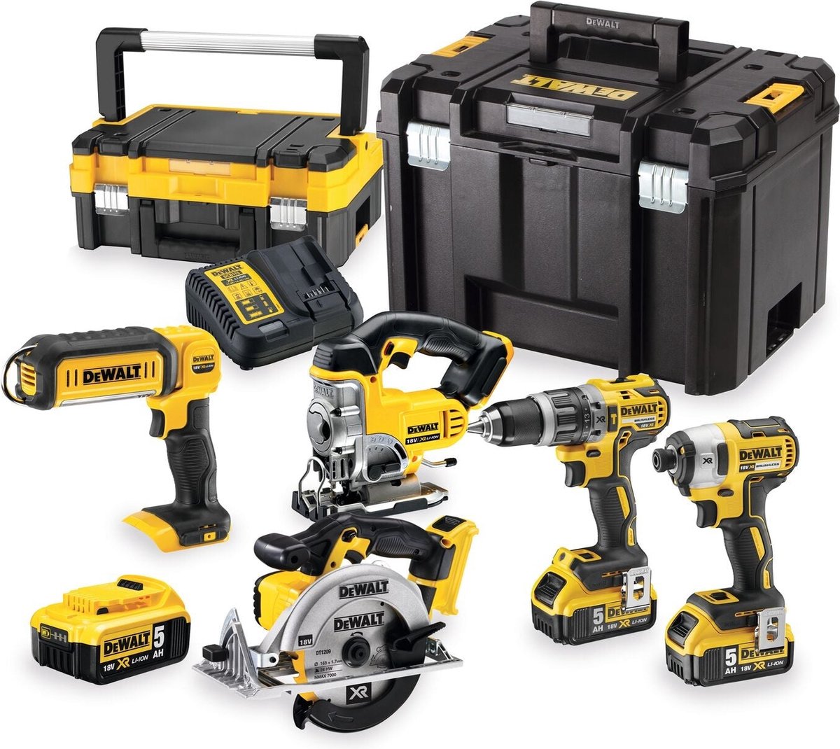 Dewalt dck551p3t Batteriekombinationsset 5-teilig 18 V XR 5,0 Ah in Tstak