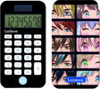 Lexibook manga 8 digits pocket rekenmachine met bescherming hoes