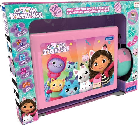 Lexibook ordinateur portable éducatif bilingue gabby et la maison magique (fr en)
