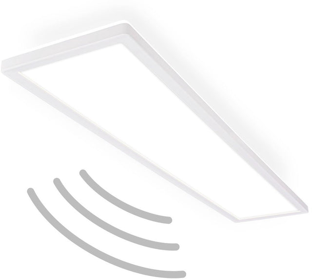 B.k.licht move - LED-Deckenleuchte - Badezimmerbeleuchtung - IP44 - Deckenleuchte mit Bewegungsmelder - 98 x 20 x 3 cm - Weiß