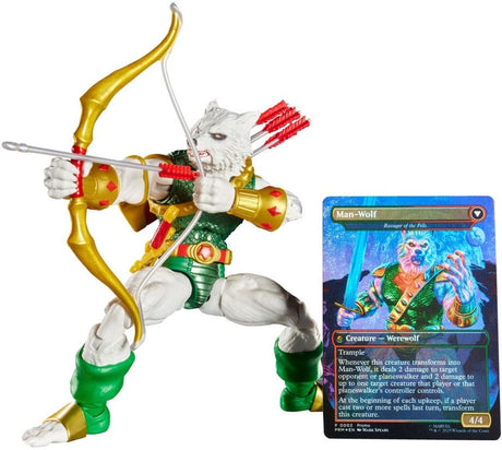 Hasbro Marvel Legends Magic: The Gathering Actionfigur Man-Wolf (plus exklusive Folienkarte), 15 cm große Actionfigur