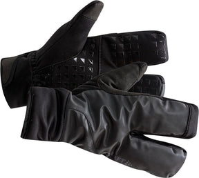 Craft fietshandschoenen winter unisex zwart siberian 2.0 split finger glove black-xl