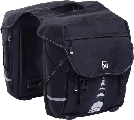Willex Gepäcktasche 1200 – Doppelte Fahrradtasche – 28 Liter – Schwarz