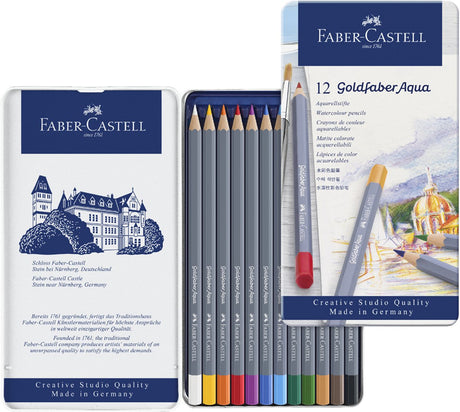 Faber Castell FC-114624 Aquarell-Buntstift Faber-Castell Goldfaber Federmäppchen 24 Stück
