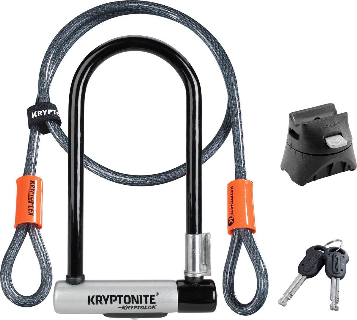 Kryptonite Bügelschloss Kryptolok Standard mit Kabel Art2