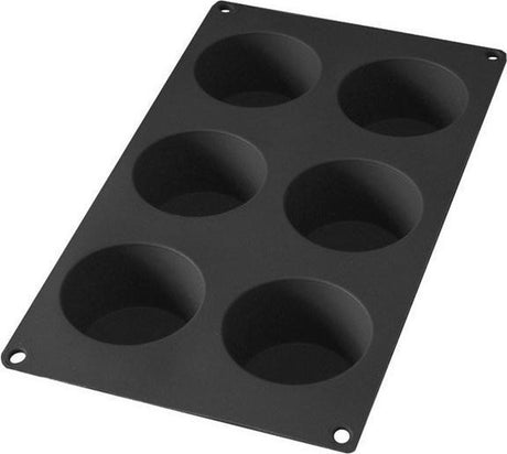Lékué Backform – 6 Muffins – Silikon – Schwarz
