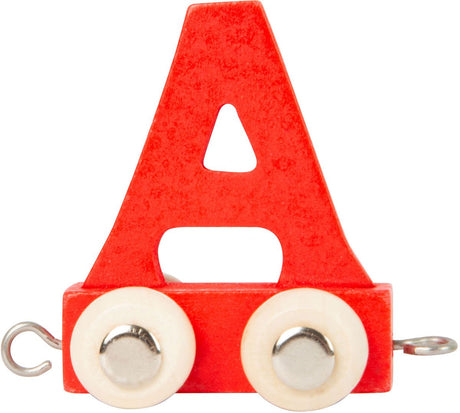 Small Foot - Buchstabenzug aus Holz rot - a - 12 Stück