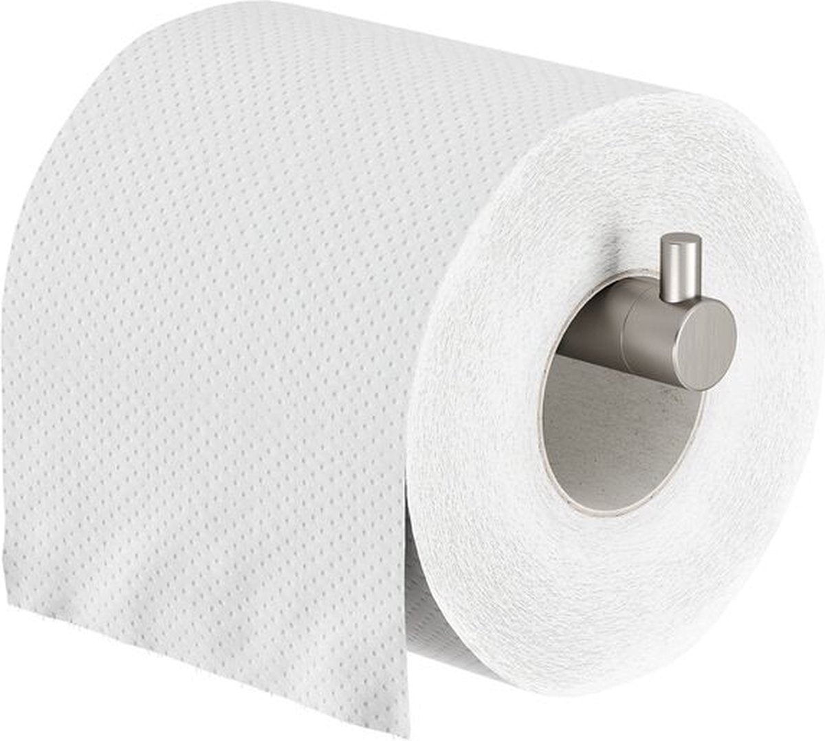 Tiger Boston - Ersatzrollenhalter - Toilettenpapierhalter - Toilettenpapierhalter - ohne Bohren - Wandmontage - Bohren oder Kleben - Edelstahl gebürstet