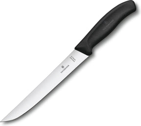 Victorinox Schweizer klassisches Tranchiermesser – 18 cm – Edelstahl Fibrox – Schwarz