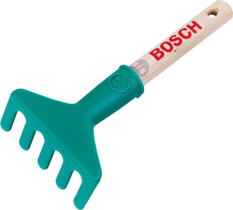 Klein Toys Bosch Gartenhandrechen - Spielzeug - inkl. Holzgriff und Aufhängeöse – grün