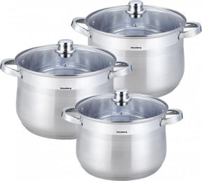 Klausberg 7177 - pannenset - 3 delig - 7 - 8.6 - 10.7 liter
