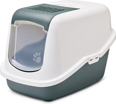 Savic Katzentoilette Nestor Nordic 56x39x38,5 cm - Katzentoilette - Grün Weiß