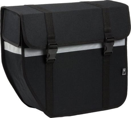 Willex enkele fietstas shopper - afgeschuind - links - 17l - zwart
