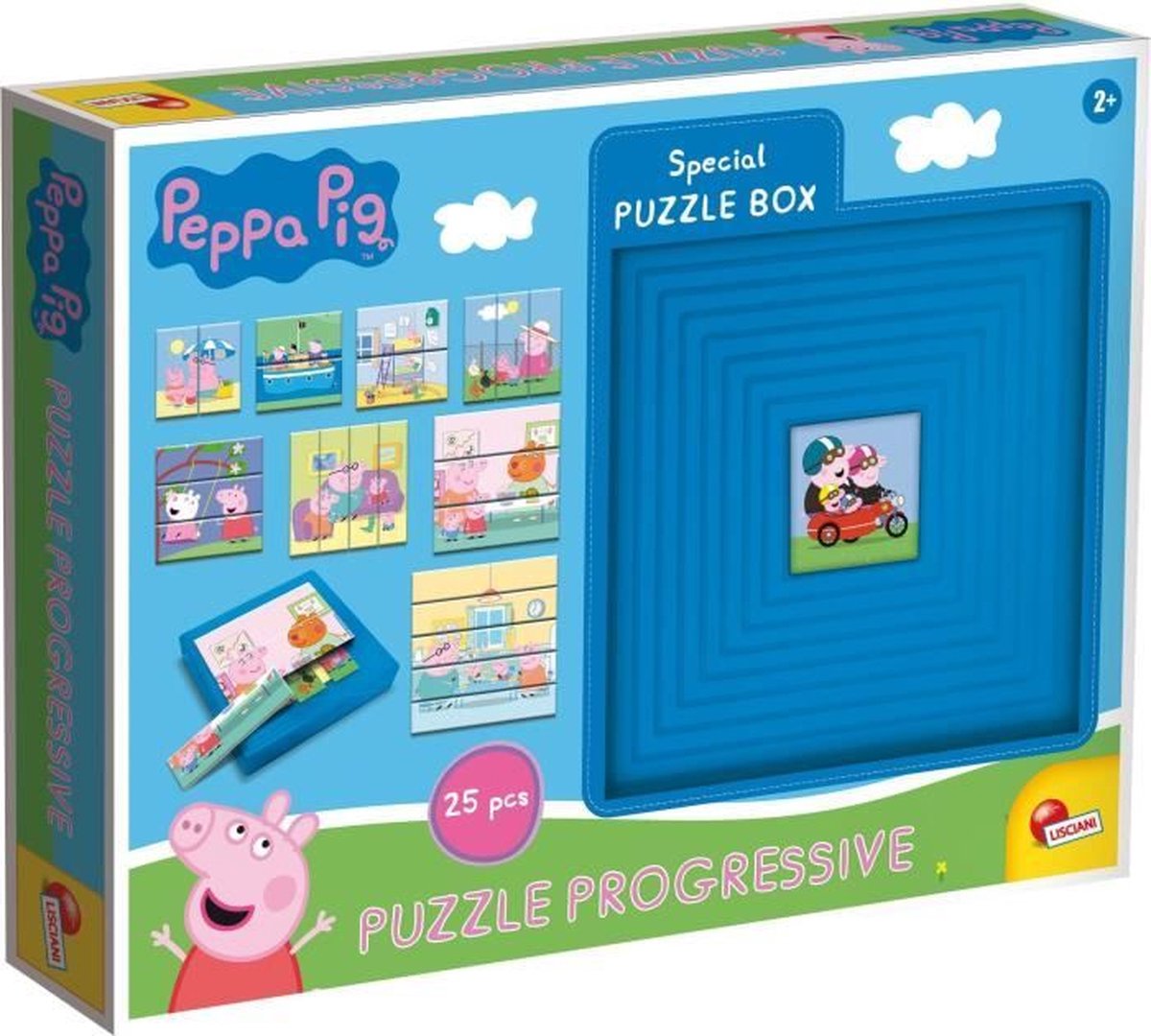 Lisciani-Puzzle Progressive Peppa Pig