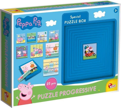 Lisciani-Puzzle Progressive Peppa Pig