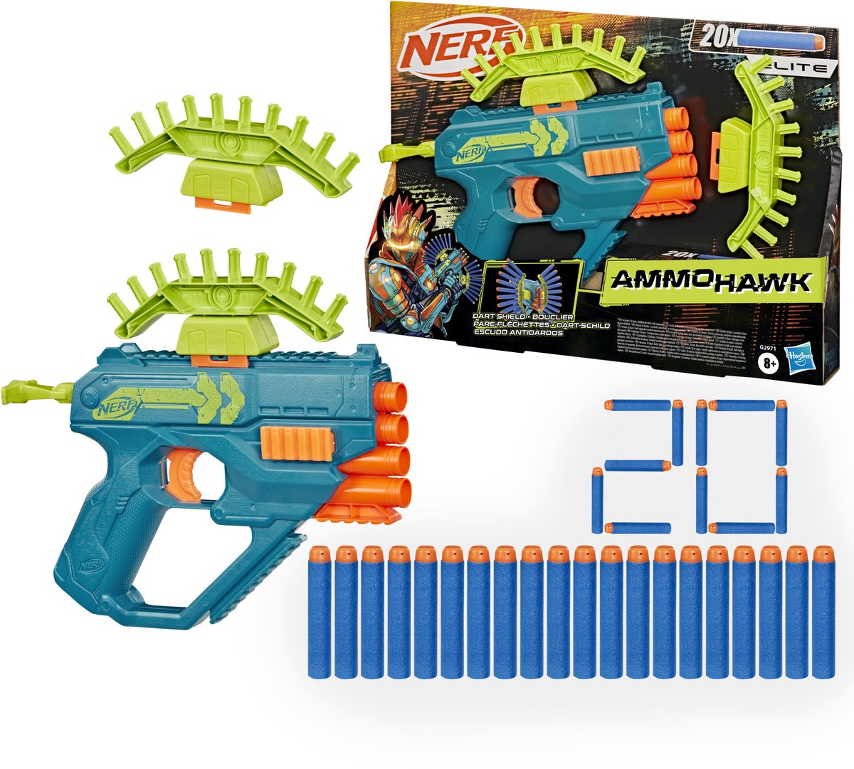 Nerf Rebel Ammohawk – 20 Darts