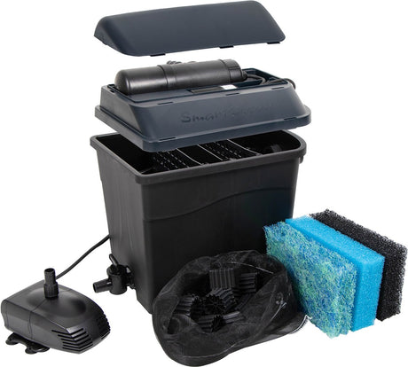 Ubbink - Smartclear 6000 Plus Set - 2-Kammer-Bankfilter inkl. Proline 1900 Pumpe und UVC 7w
