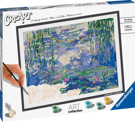 Ravensburger Seerosen (Monet) – Malen nach Zahlen für Erwachsene