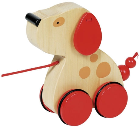 Goki Holz-Nachziehtier Hund