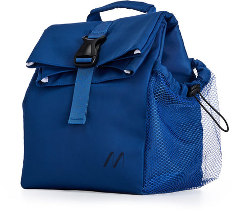Muitomas Kühltasche 8 Liter – Wärmeisolierung – ein zentrales Fach – Seitentasche für Flasche – verstellbarer Schultergurt – blau
