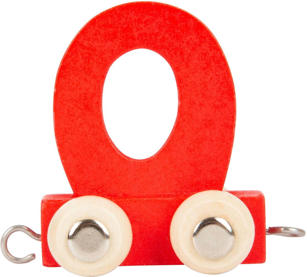 Small Foot - Buchstabenzug aus Holz rot - o - 12 Stück