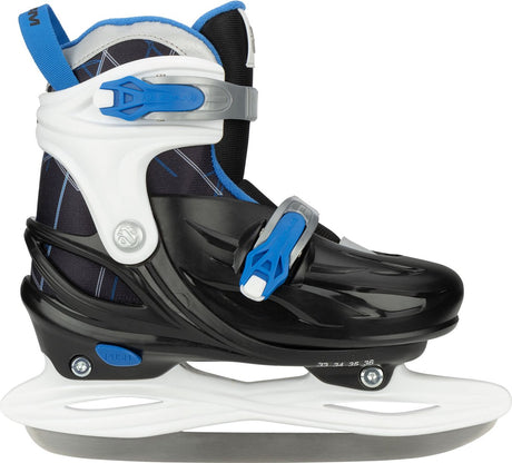 Nijdam Eishockey-Schlittschuhe verstellbar – Polar Pop – Größe 25–28