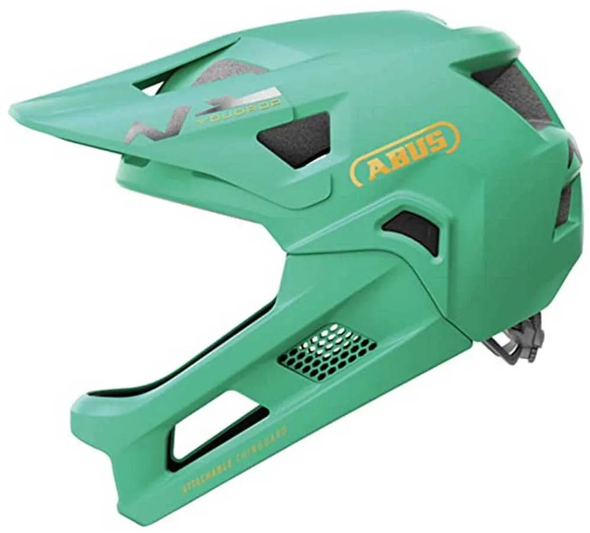 Abus Fahrradhelm youdrop ff sage green s – 48-55 cm – hellgrün – für den Einsatz auf Kinderfahrrädern geeignet – 430 g