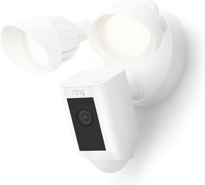 Ring floodlight camera plus - vaste aansluiting - wit