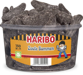 Haribo Salzbomben – saure Bonbons in Fruchtgeschmack – 150 Stück Silo