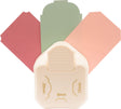 Vaessen creative pons - hoekpons en 3 in 1 label pons - 8, 15, 20 mm - ivoor