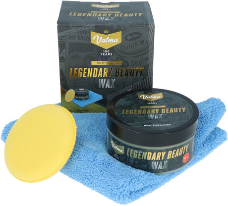 Valma legendäres Schönheitswachs – mit Carnaubawachs – glänzendes Finish und Schutz – inkl. Applikator-Mikrofasertuch – 227 g