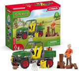 Schleich Bauernhofwelt Sägewerk mit Fahrzeug - 42659