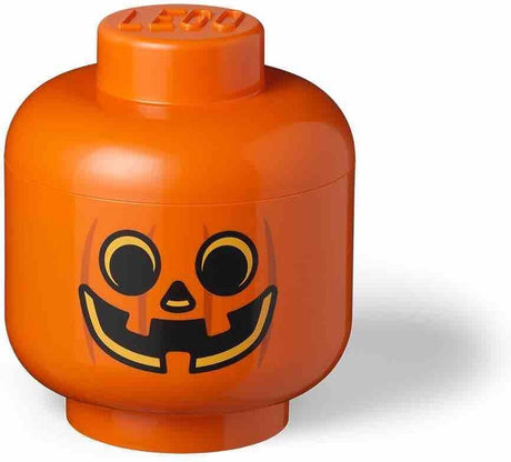 Lego Aufbewahrungsbox ikonischer Kürbiskopf 24 cm, orange -
