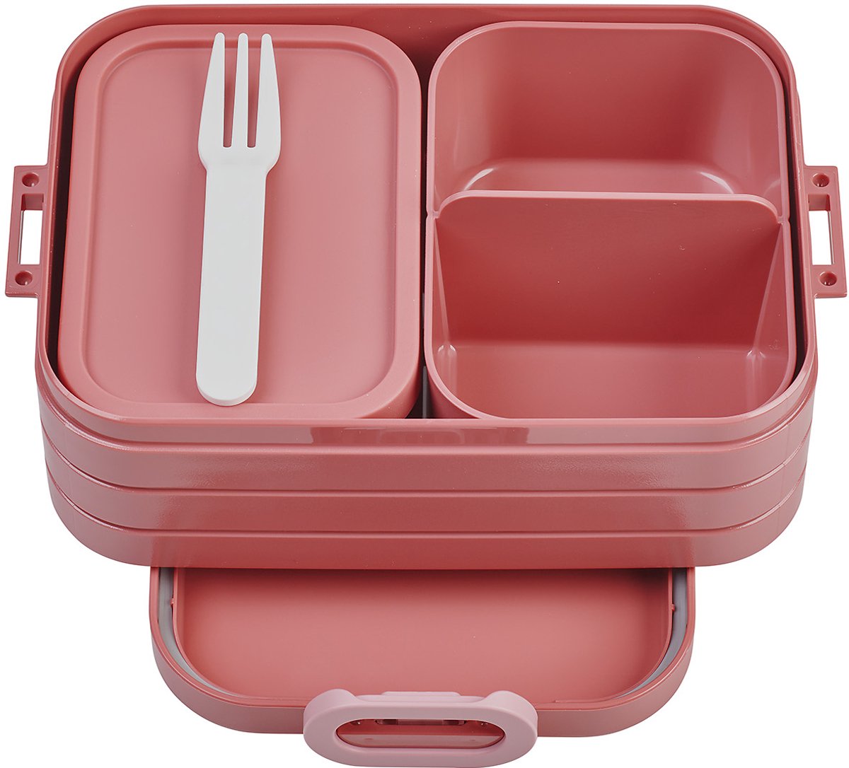 Mepal Bento Lunchbox Midi - Brotkasten - 4 Sandwiches - Vivid Mauve