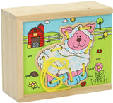 Holzpuzzle Bauernhof, 4er-Set
