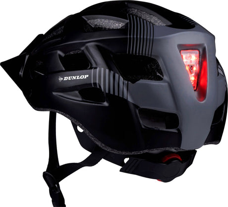 Dunlop Fahrradhelm l mit Visier und LED