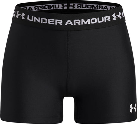 Under Armour Heatgear Shorty-Blk Mädchen-Sporthose – Schwarz – Weiß