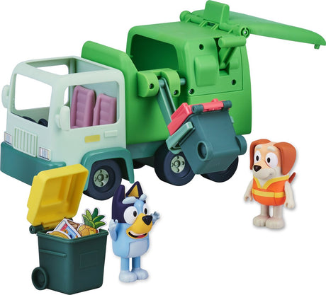 Elchspielzeug Bluey Müllwagen mit Spielfiguren