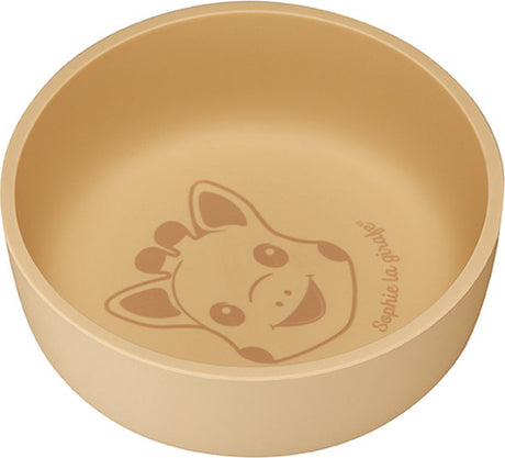 Sophie die Giraffe Schüssel – Kindergeschirr – Schüssel – spülmaschinen- und mikrowellengeeignet – Silikon – in weißer Geschenkbox – Beige