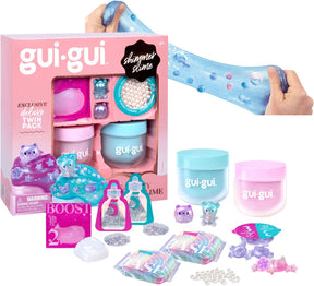 Moose Toys Gui Gui Slime – Shimmer Deluxe Duo Pack – stellen Sie Ihren eigenen glitzernden, duftenden Schleim her