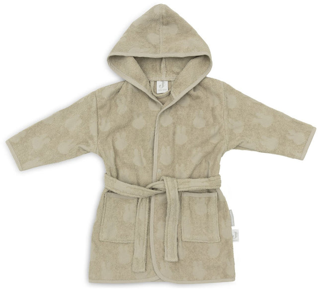 Jollein Bademantel Frottee 1-2 Jahre Miffy Jacquard Olivgrün 1-2 Jahre